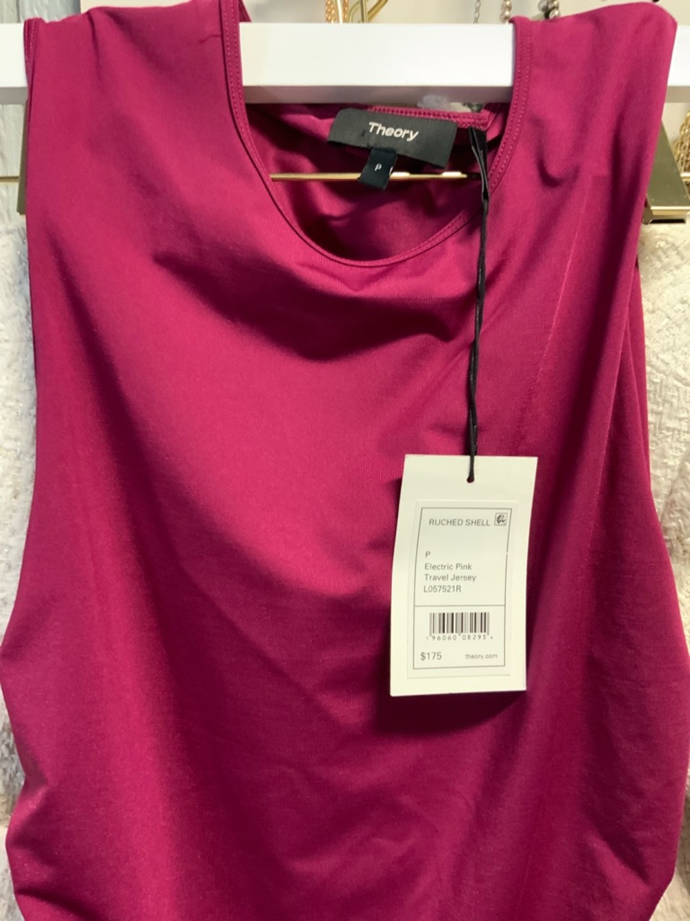 Theory Electric Pink Jersey Tank